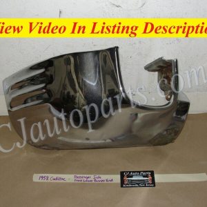 OEM 1958 Cadillac Deville Eldorado Fleetwood RIGHT PASSENGER SIDE FRONT BUMPER END LOWER #3511183
